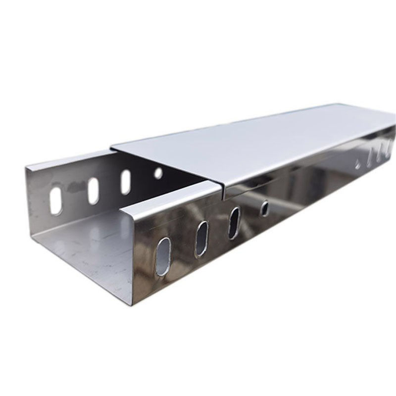 Industrielle 304 Edelstahl-Kabel-Tray Silber Farbe Höhe angepasst